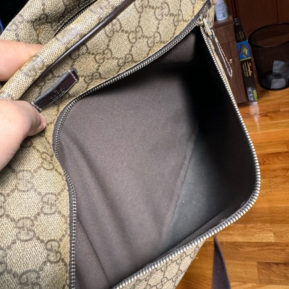 Gucci Gg Supreme sling cross-bag Unisex Large size - Picture 9 of 16